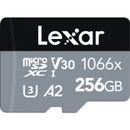 Lexar Professional 1066x Card microSDXC 256GB UHS-I Silver Series cu Adaptor SD