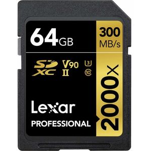 Lexar Professional Card de Memorie SDXC UHS-II 2000x 64GB V90