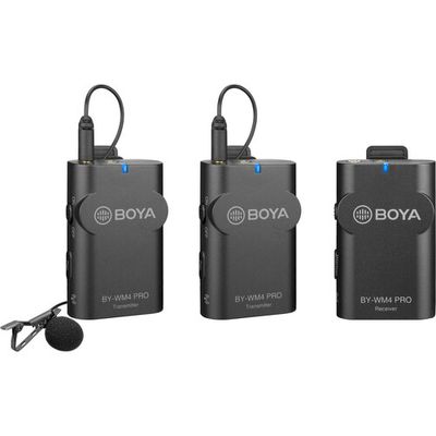 Boya BY-WM4 PRO-K2 Linie Wireless 2.4Ghz cu Microfon Lavaliera (2TX+RX)