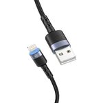 Tellur-Cablu-de-Date-USB---Lightning-cu-LED-2A-Nailon-2m-Negru--2-