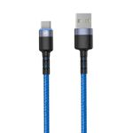 Tellur-Cablu-de-Date-Type-C-cu-LED-3A-Nailon-1.2m-Albastru--2-