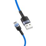 Tellur-Cablu-de-Date-Type-C-cu-LED-3A-Nailon-1.2m-Albastru--3-