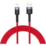 Tellur-Cablu-de-Date-Lightning-cu-LED-3A-Nailon-1.2m-Rosu--1-