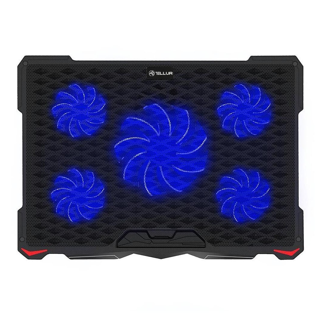 Tellur Basic Cooling Pad 17\" 5 Ventilatoare LED 2xUSB Negru