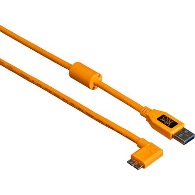 Tether Tools TPro USB 3.0 la Micro-USB Right Angle Cablu 4.6m