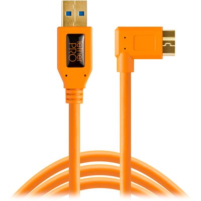 Tether Tools TPro USB 3.0 la Micro-USB Right Angle Cablu 4.6m