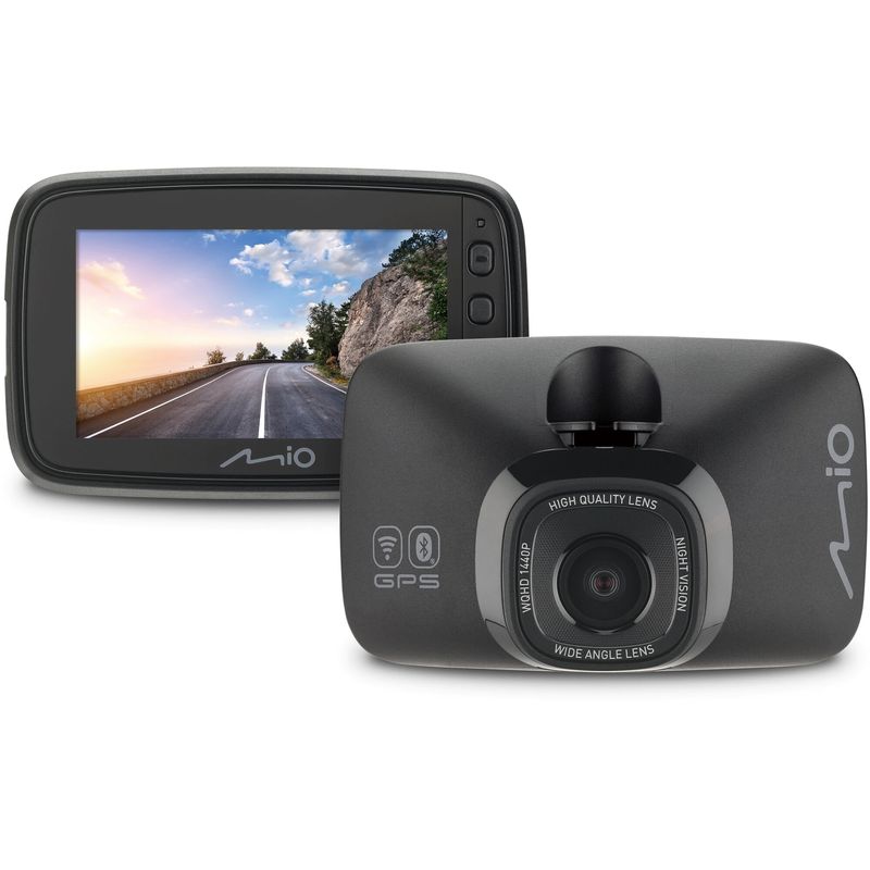 MIOMiVue818CameraVideoAutoQuadHDWiFiBluetoothGPSNegru