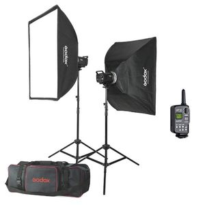 Godox MS300-F Kit 2 Blituri 300W  cu Accesorii