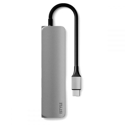iSTYLE Slim Adaptor USB Multiport Portabil USB-C Space Grey