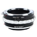 K&F Concept Nikon(G)-NEX Adaptor Montura Nikon(G) la Sony E-Mount (NEX)