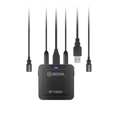 Boya BY-DM20 Lavaliera Dubla USB