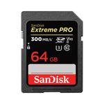 SanDisk Extreme PRO Card de Memorie 64GB SDXC 300MB/s UHS-II Class 10