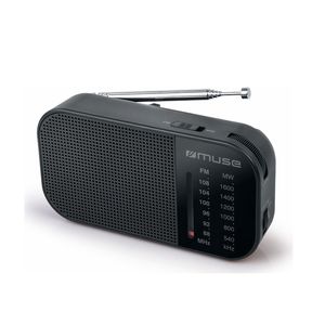 Muse M-025 R Radio de Buzunar Negru