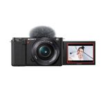 Sony Alpha ZV-E10 Camera Mirrorless pentru Vlogging 4K Kit cu Obiectiv 16-50 mm F/3.5-5.6