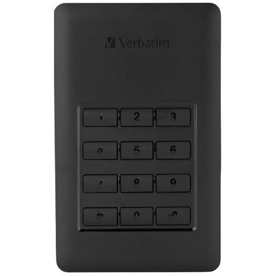 Verbatim Secure Portable HDD Extern 2TB USB 3.1, negru