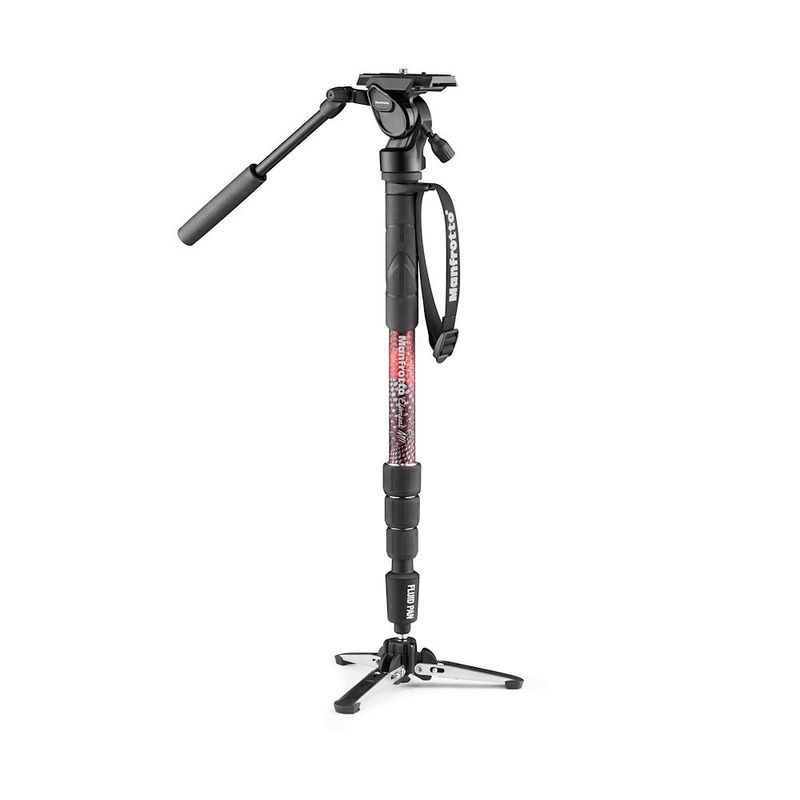 Manfrotto-Element-MII-Kit-Monopied-Video-Fluid-si-Cap-cu-Maner