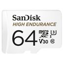 SanDisk High Endurance Card de Memorie MicroSDXC 64GB + Adaptor SD
