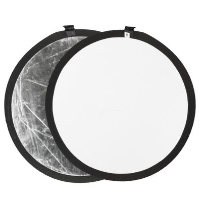 Quadralite Reflector Pliabil Argintiu/Alb 110cm