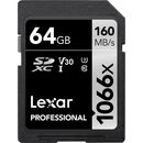 Lexar Professional Card de Memorie SDXC 64GB UHS-I 1066x V30
