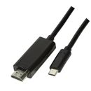 Logilink UA0329 Cablu video Adaptor USB 3.1 Type-C (T) la HDMI (T) 1.8m Negru