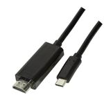 Logilink-UA0329-Cablu-video-Adaptor-USB-3.1-Type-C--T--la-HDMI--T--1.8m-Negru