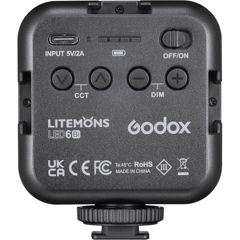 Godox-LED6Bi-Litemons-Pocket-Size-Lampa-LED-Video-Bi-color-3200-6500K.4