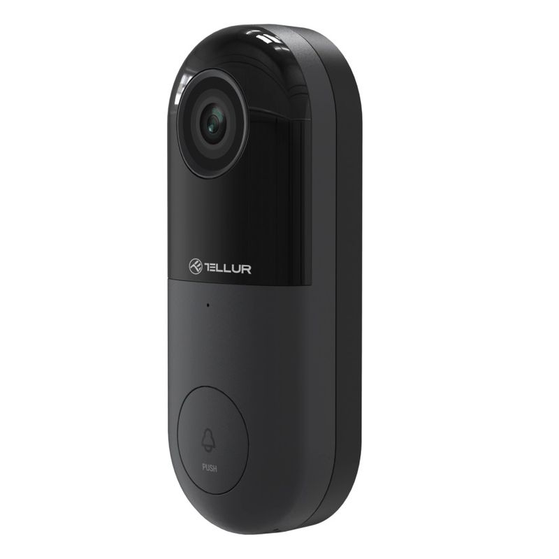 TellurSmartVideoInterfonWiFi1080PPIRWiredBlack1