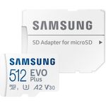SamsungEvoPlusMBMC512KAEUCarddeMemorieMicroSDXC512GB130MBsAdaptorSDInclus