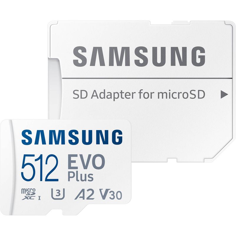 Samsung-Evo-Plus-MB-MC512KA-EU-Card-de-Memorie-Micro-SDXC-512GB-130MB-s--Adaptor-SD-Inclus
