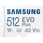SamsungEvoPlusMBMC512KAEUCarddeMemorieMicroSDXC512GB130MBsAdaptorSDInclus