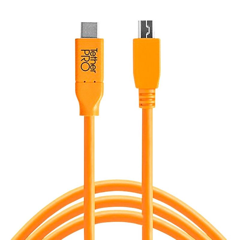 Tether-Tools-Cablu-USB-C-la-2.0-Micro-B-5-Pin-460m-Portocaliu