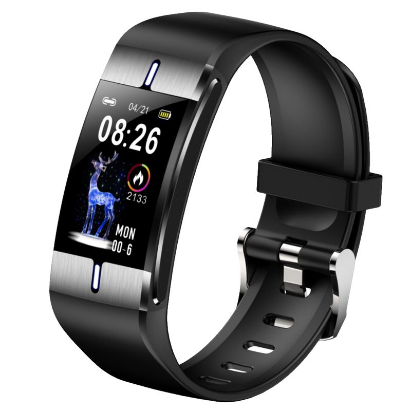 Maxcom-FW34-Bratara-Fitness-Silver-Bratara-Silicon-Negru