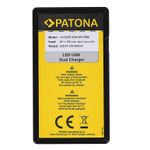 PatonaIncarcatorDualLEDUSBReplaceSonyNPFM50NPF550NPF750NPF9702