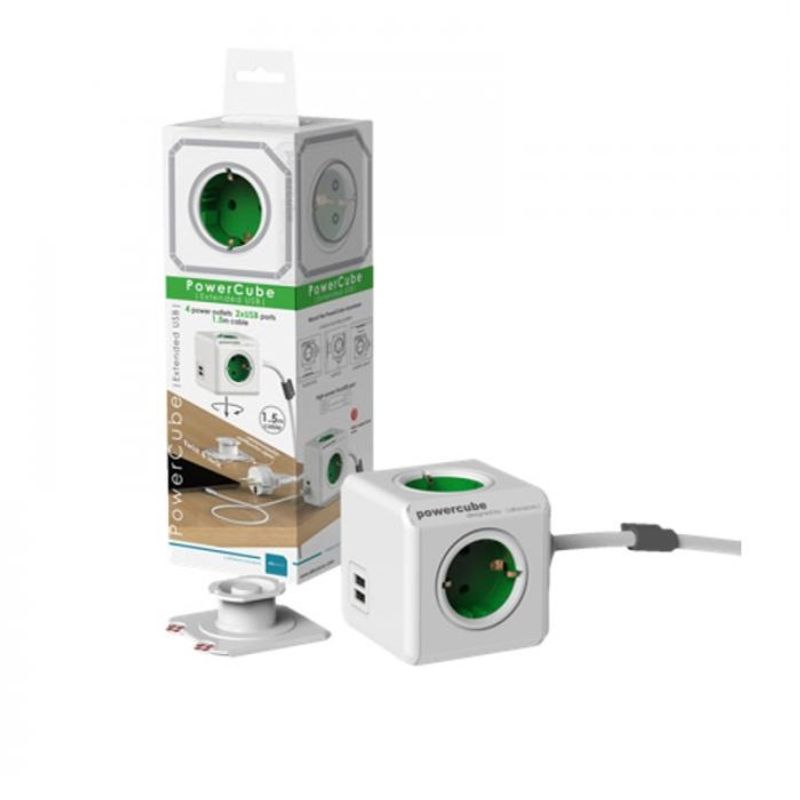 Allocacoc-1402GN-DEEUPC-Prelungitor-PowerCube-Extended-USB-DE-Green.3