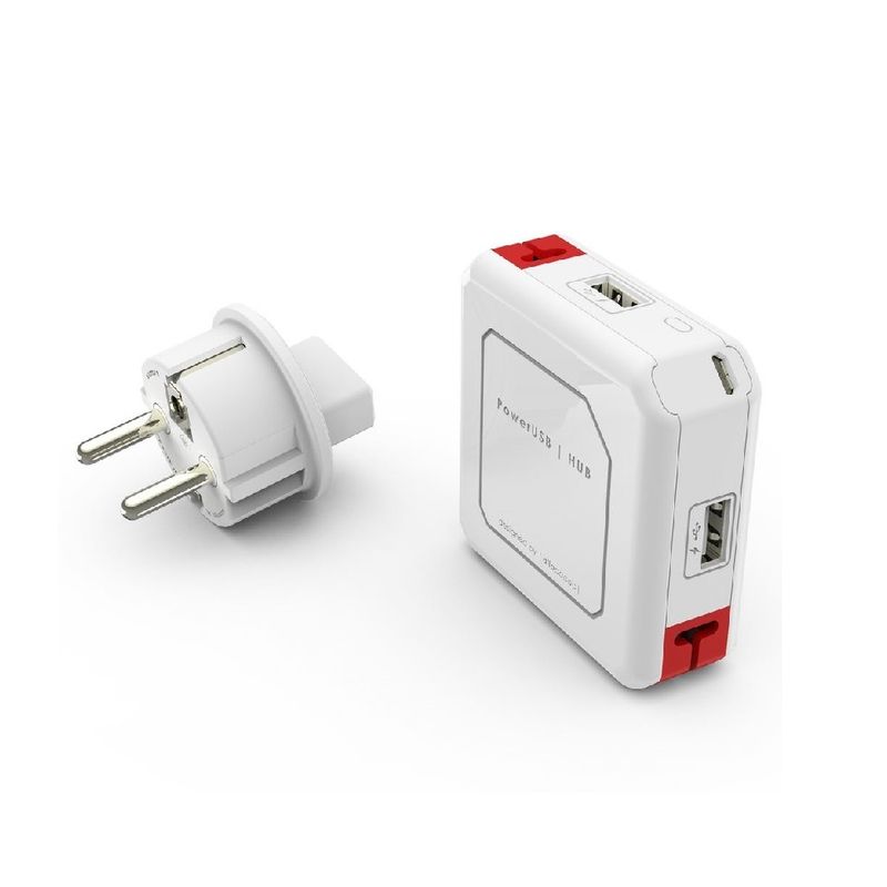 Allocacoc-9302-EUUHUB-PowerUSB-Hub-EU-4-Porturi-Alb.1