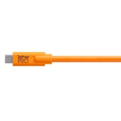 Tether Tools Cablu USB-C la 2.0 Mini B 5-Pin 4.60 m Portocaliu