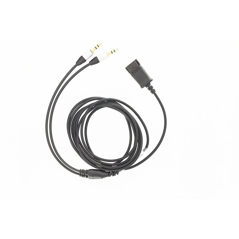 Tellur-Cablu-Adaptor-QD-la-2-x-Jack-3.5mm-2.2m-Negru