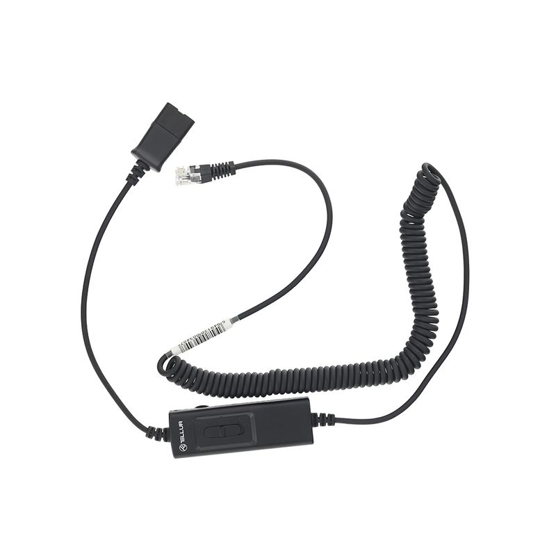 Tellur-Cablu-Adaptor-QD-la-RJ11---Comutator-Universal-2.95m-max-Negru