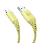 Tellur-Cablu-Silicon-USB-la-Lightning-3A-1m-Galben.2