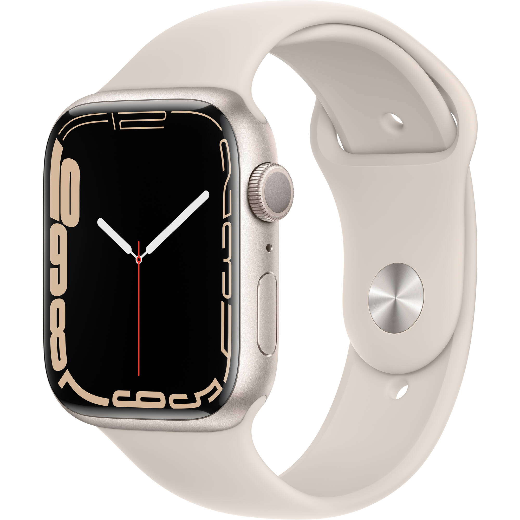 Apple Watch 7 GPS 45mm Carcasa Aluminiu Starlight Sport Band Starlight