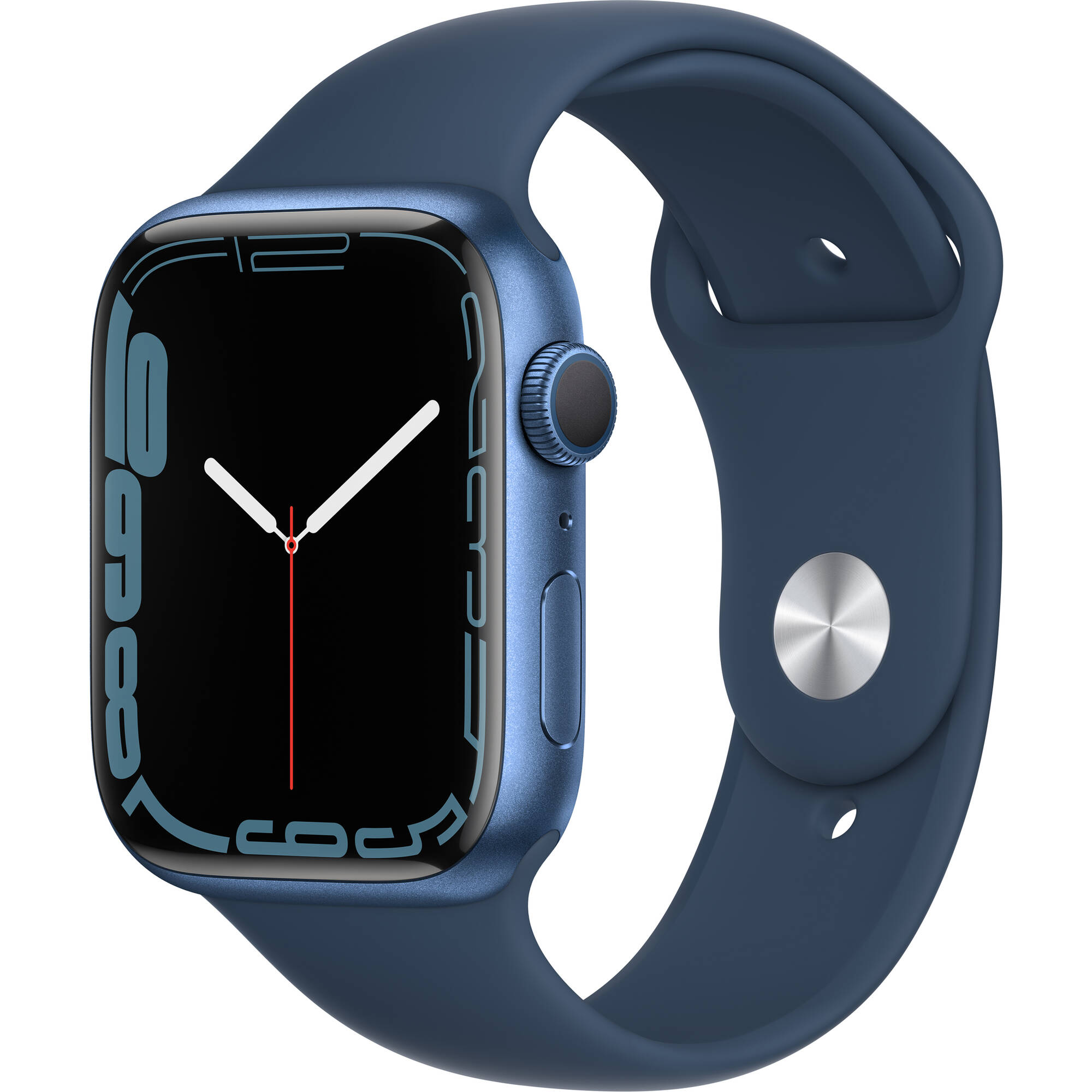 Apple Watch 7 GPS 45mm Carcasa Aluminiu Blue Sport Band Abyss Blue