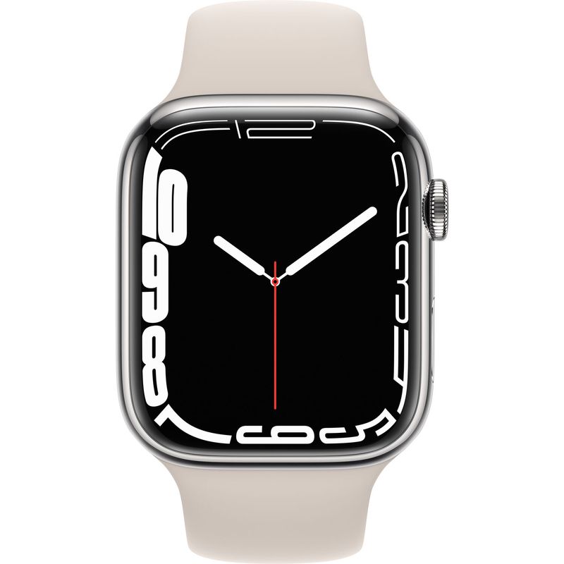 Apple-Watch-7-GPS---Cellular-45mm-Carcasa-Otel-Inoxidabil-Silver-Sport-Band-Starlight-.2