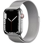 Apple-Watch-7-GPS---Cellular-45mm-Carcasa-Otel-Inoxidabil-Silver-Milanese-Loop-Silver-
