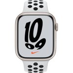 Apple-Watch-Nike-7-GPS---Cellular-Caracasa-Aluminiu-Starlight--cu-Pure-Platinum-Black-Nike-Sport-Band.2