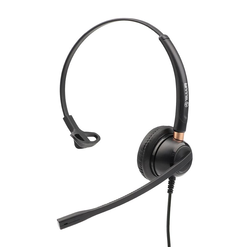 -Tellur-Voice-510N-Casti-cu-Fir-Call-Center-Monoaural-USB-Negru