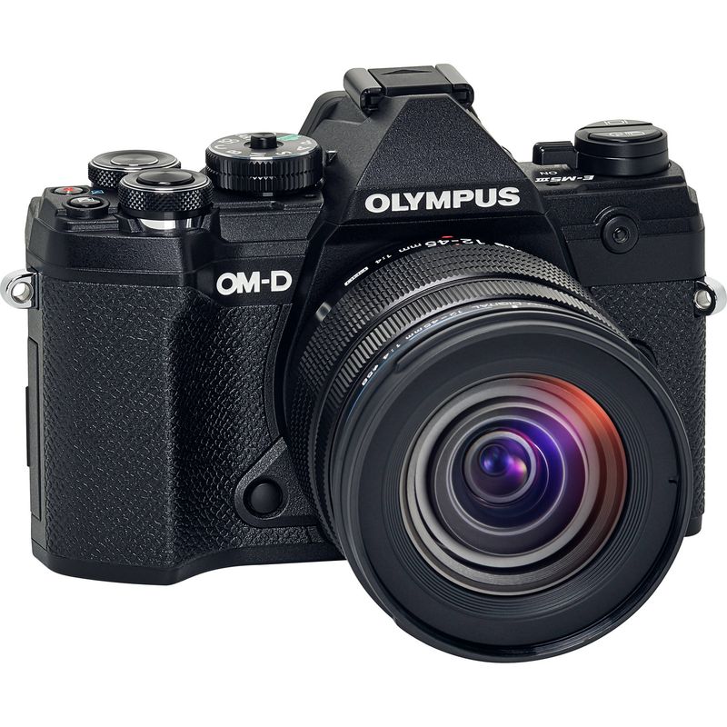Olympus-OM-D-E-M5-Mark-III-Aparat-Foto-Mirrorless-MFT-Kit-cu-Obiectiv-12-45mm-Negru