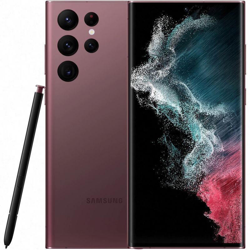 Samsung-Galaxy-S22-Ultra-5G-Telefon-Mobil-Dual-SIM-8Gb-RAM-128GB---S-Pen-Burgundy-