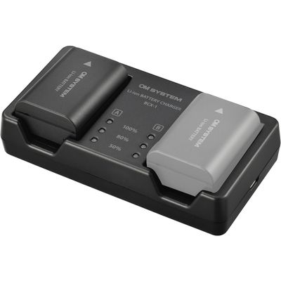 OM System SBCX-1 Kit Acumulator Li-ion BLX-1 si Incarcator BCX-1