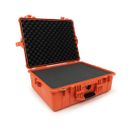 Peli Large Case 1600 Geanta Foto Rigida cu Burete Inclus Portocaliu