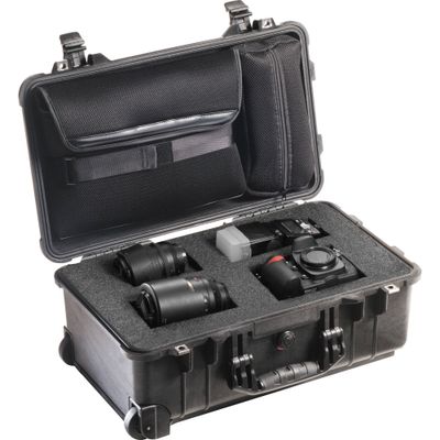 Peli 1510LFC Troler Rigid cu Burete si Compartiment Laptop Detasabil